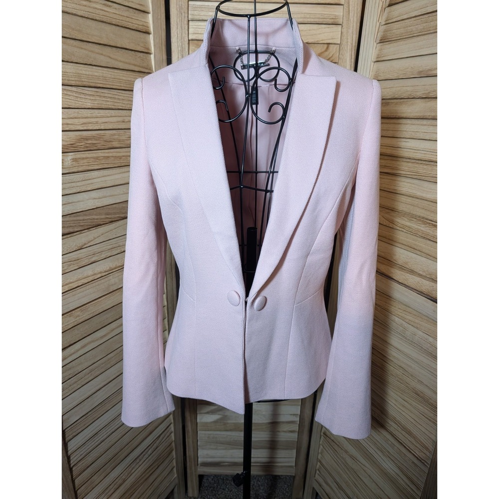 White House Black Market Pink Women's Blazer Size 00